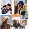 image:imageFURTALK Knit Beanie Hats for Women Men Fleece Lined Ski Skull Cap Slouchy Winter Hat 2PCS