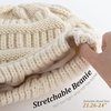 image:imageFURTALK Knit Beanie Hats for Women Men Fleece Lined Ski Skull Cap Slouchy Winter Hat 2PCS