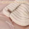 image:imageFURTALK Toddler Beanie Satin Lined Baby Boys Girls Winter Hats Pom Pom Beanies for KidsBeige