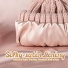 image:imageFURTALK Toddler Beanie Satin Lined Baby Boys Girls Winter Hats Pom Pom Beanies for KidsPink