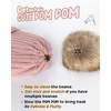 image:imageFURTALK Toddler Beanie Satin Lined Baby Boys Girls Winter Hats Pom Pom Beanies for KidsPink