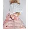 image:imageFURTALK Toddler Beanie Satin Lined Baby Boys Girls Winter Hats Pom Pom Beanies for KidsWhite