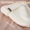 image:imageFURTALK Toddler Beanie Satin Lined Baby Boys Girls Winter Hats Pom Pom Beanies for KidsWhite