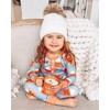 image:imageFURTALK Toddler Beanie Satin Lined Baby Boys Girls Winter Hats Pom Pom Beanies for KidsWhite