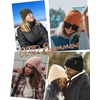 image:imageFURTALK Satin Lined Beanie for Women Men Knit Beanie Hat Acrylic Winter Hats Warm Slouchy Skull CapBlue