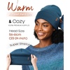 image:imageFURTALK Satin Lined Beanie for Women Men Knit Beanie Hat Acrylic Winter Hats Warm Slouchy Skull CapBlue