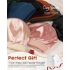 image:imageFURTALK Satin Lined Beanie for Women Men Knit Beanie Hat Acrylic Winter Hats Warm Slouchy Skull CapPink