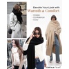image:imageFURTALK Scarf for Women Winter Soft Warm Scarves Shawl and Wraps for Evening Dresses Wedding PartyBlack