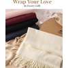 image:imageFURTALK Scarf for Women Winter Soft Warm Scarves Shawl and Wraps for Evening Dresses Wedding PartyBlack
