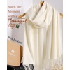 image:imageFURTALK Scarf for Women Winter Soft Warm Scarves Shawl and Wraps for Evening Dresses Wedding PartyCream
