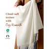 image:imageFURTALK Scarf for Women Winter Soft Warm Scarves Shawl and Wraps for Evening Dresses Wedding PartyCream