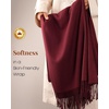 image:imageFURTALK Scarf for Women Winter Soft Warm Scarves Shawl and Wraps for Evening Dresses Wedding PartyDark Red
