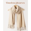 image:imageFURTALK Scarf for Women Winter Soft Warm Scarves Shawl and Wraps for Evening Dresses Wedding PartyLight Khaki