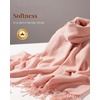 image:imageFURTALK Scarf for Women Winter Soft Warm Scarves Shawl and Wraps for Evening Dresses Wedding PartyPink