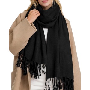 image:imageFURTALK Scarf for Women Winter Soft Warm Scarves Shawl and Wraps for Evening Dresses Wedding PartyBlack