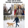 image:imageFURTALK Winter Gloves for Men Women Warm Gloves Touchscreen for Cold Weather Driving Cycling HikingBlackwhite