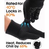 image:imageFURTALK Winter Gloves for Men Women Warm Gloves Touchscreen for Cold Weather Driving Cycling HikingBlackwhite