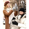 image:imageFURTALK Winter Gloves for Women Men Thick Warm Touch Screen Ski Snow Gloves for Cold Weather 2 PairsBlackgrey