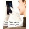image:imageFURTALK Winter Gloves for Women Touch Screen Thick Warm Ski Snow Gloves for Cold Weather 2 PairsBlackbeige
