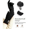 image:imageFURTALK Winter Gloves for Women Touch Screen Thick Warm Ski Snow Gloves for Cold Weather 2 PairsBlackbeige