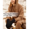 image:imageFURTALK Winter Gloves for Women Touch Screen Thick Warm Ski Snow Gloves for Cold Weather 2 PairsBlackbeige