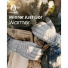 image:imageFURTALK Winter Gloves for Women Touch Screen Thick Warm Ski Snow Gloves for Cold Weather 2 PairsBlackgrey
