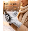 image:imageFURTALK Winter Gloves for Women Touch Screen Thick Warm Ski Snow Gloves for Cold Weather 2 PairsBlackgrey