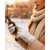 image:imageFURTALK Winter Gloves for Women Touch Screen Thick Warm Ski Snow Gloves for Cold Weather 2 PairsBlackkhaki