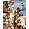 image:imageFURTALK Winter Gloves for Women Touch Screen Thick Warm Ski Snow Gloves for Cold Weather 2 PairsBlackkhaki