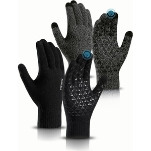 image:imageFURTALK Winter Gloves for Men Women Warm Gloves Touchscreen for Cold Weather Driving Cycling HikingBlackgrey