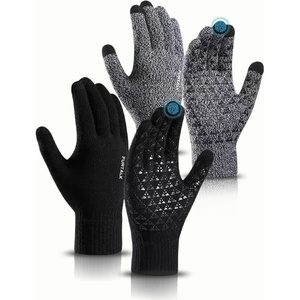 image:imageFURTALK Winter Gloves for Men Women Warm Gloves Touchscreen for Cold Weather Driving Cycling HikingBlackwhite