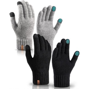 image:imageFURTALK Winter Gloves for Women Men Thick Warm Touch Screen Ski Snow Gloves for Cold Weather 2 PairsBlackgrey