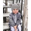 image:imageFURTALK Baby Winter Hat Pom Pom Beanie with Fleece Lined Toddler Warm CapBlackgray