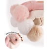 image:imageFURTALK Baby Winter Hat Pom Pom Beanie with Fleece Lined Toddler Warm CapWhitepink