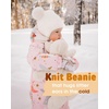 image:imageFURTALK Baby Winter Hat Pom Pom Beanie with Fleece Lined Toddler Warm CapWhitepink