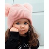 image:imageFURTALK Baby Winter Hat Pom Pom Beanie with Fleece Lined Toddler Warm CapWhitepink