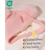 image:imageFURTALK Baby Winter Hat Pom Pom Beanie with Fleece Lined Toddler Warm CapWhitepink