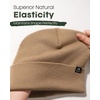 image:imageFURTALK 100 Merino Wool Beanie Hat for Men Women Warm Winter Hat Double Layer Knitted BeaniesKhaki