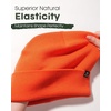 image:imageFURTALK 100 Merino Wool Beanie Hat for Men Women Warm Winter Hat Double Layer Knitted BeaniesOrange