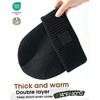 image:imageFURTALK Cuffed Beanie for Women Men with Embroidered Smiley Face PatchBlack