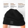 image:imageFURTALK Cuffed Beanie for Women Men with Embroidered Smiley Face PatchBlack