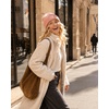 image:imageFURTALK Cuffed Beanie for Women Men with Embroidered Smiley Face PatchBlush
