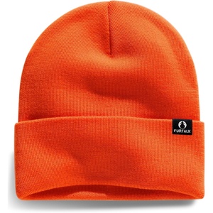 image:imageFURTALK 100 Merino Wool Beanie Hat for Men Women Warm Winter Hat Double Layer Knitted BeaniesOrange