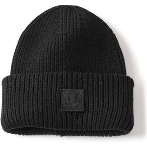 image:imageFURTALK Cuffed Beanie for Women Men with Embroidered Smiley Face PatchBlack